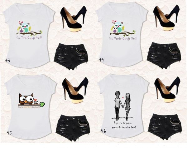T-shirts Tees, Femininas, Camisetas Customizadas!!