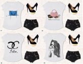 T-shirts Tees, Femininas, Camisetas Customizadas!!
