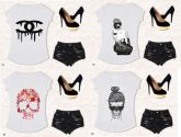 T-shirts Tees, Femininas, Camisetas Customizadas!!