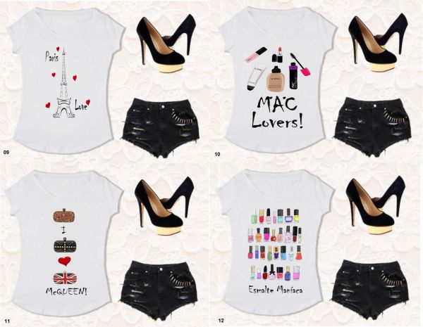 T-shirts Tees, Femininas, Camisetas Customizadas!!