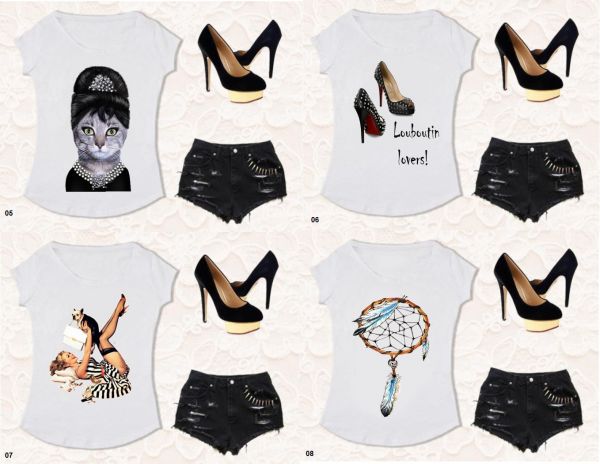 T-shirts Tees, Femininas, Camisetas Customizadas!!